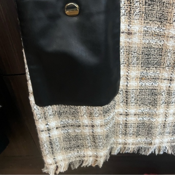 NWT Zara Plaid Tunic TWEED Dress With Pockets - Picture 3 of 6